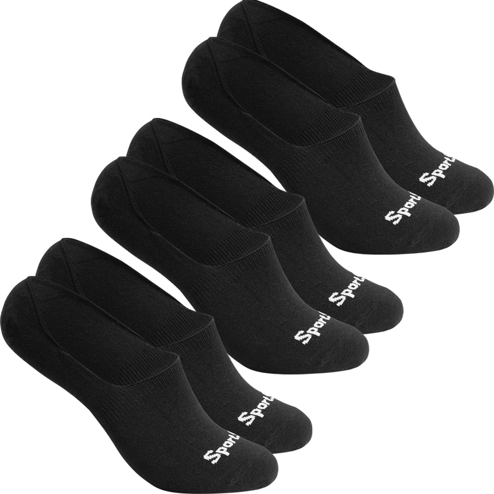 SportSpar.de "Sparlinge" Chaussettes invisibles Socquettes 3 paires noir