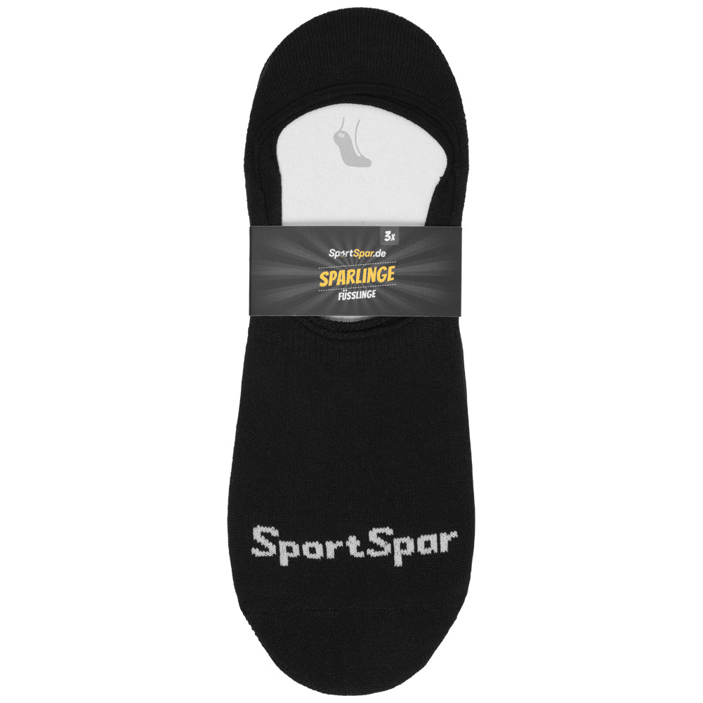 SportSpar.de "Sparlinge" Chaussettes invisibles Socquettes 3 paires noir
