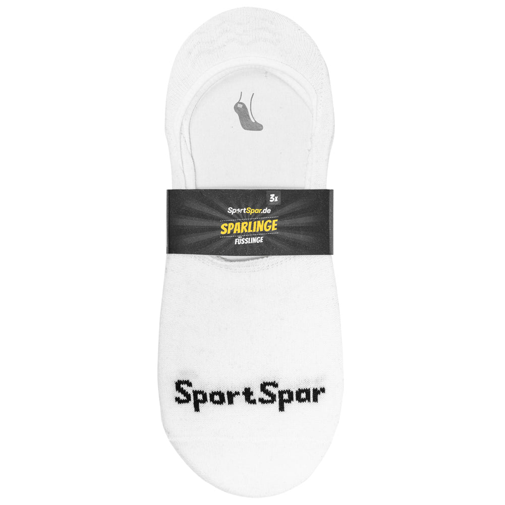 SportSpar.de "Sparlinge" Chaussettes invisibles Socquettes 3 paires blanc
