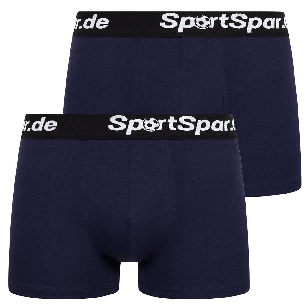 Sportspar.de Herren "Double Sparbuchse" Boxershorts 2er-Pack blau