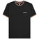 Lambretta Twin Tipped Pique Herren T-Shirt SS4008-BLK-wht-orange – 3XL