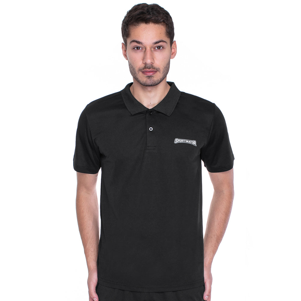 SPORTINATOR Essentials Hommes Polo d'entrainement noir