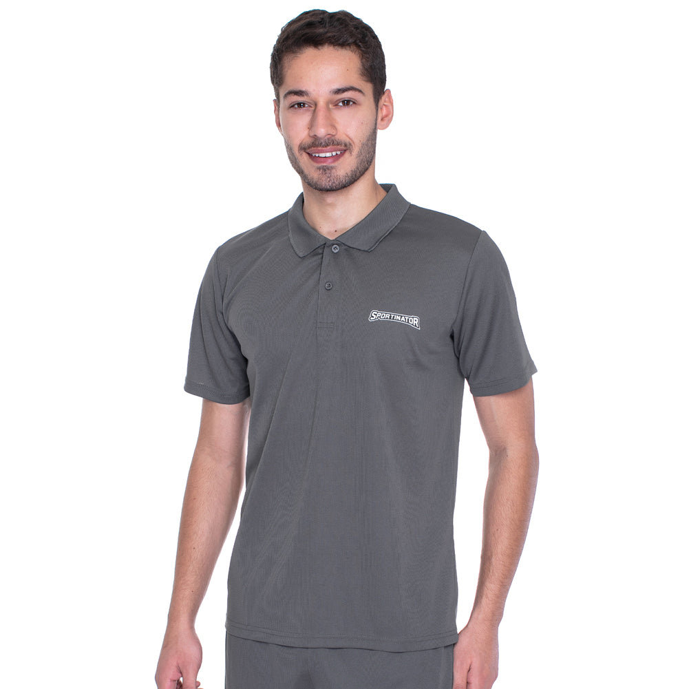 SPORTINATOR Essentials Hommes Polo d'entrainement gris
