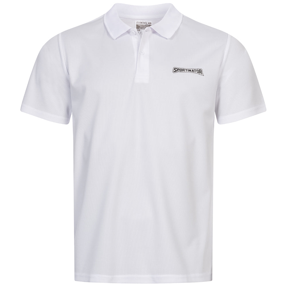 SPORTINATOR Essentials Hommes Polo d'entrainement blanc