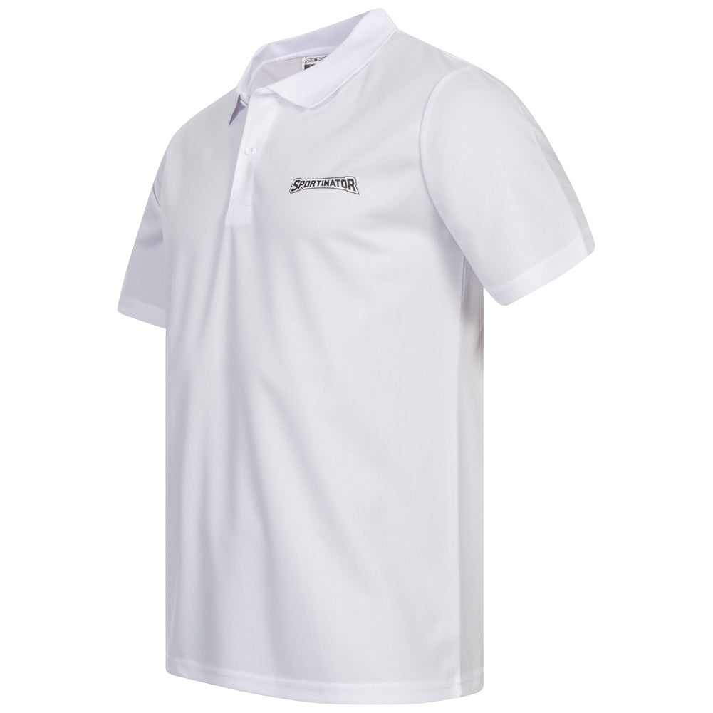 SPORTINATOR Essentials Hommes Polo d'entrainement blanc