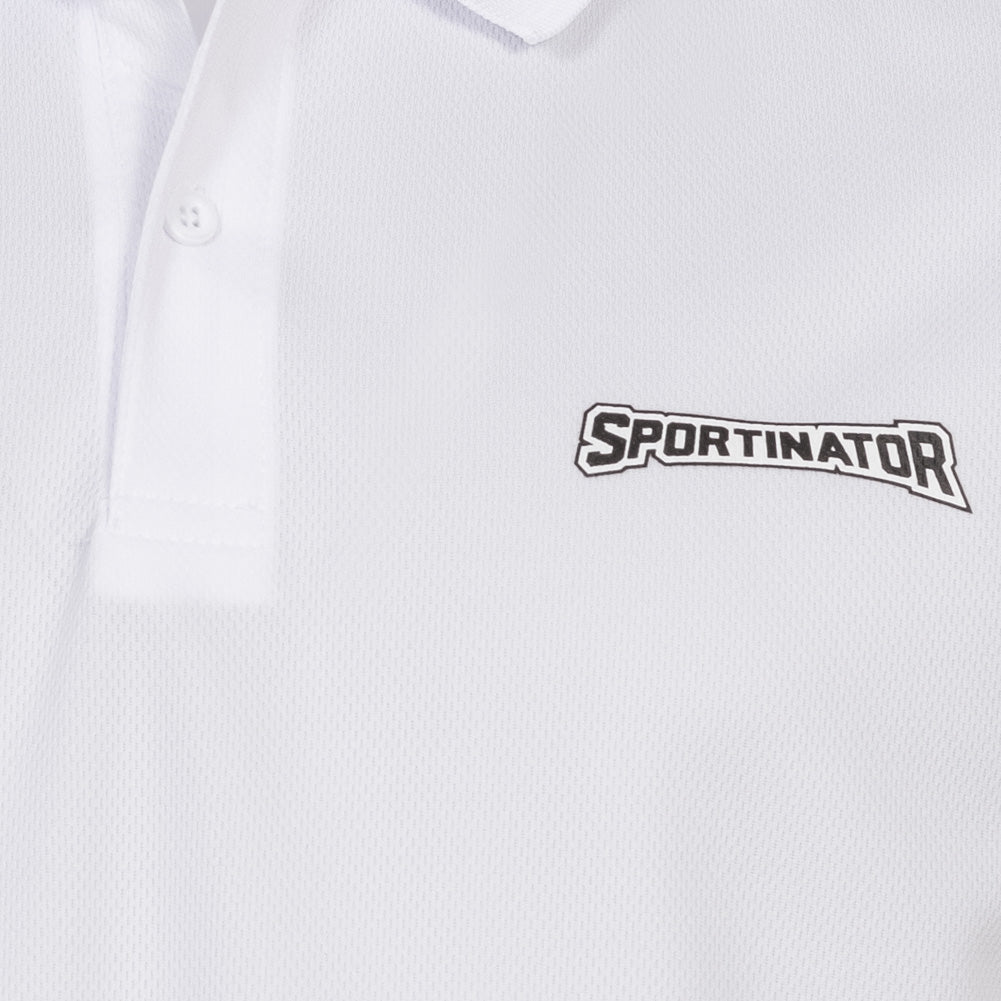 SPORTINATOR Essentials Hommes Polo d'entrainement blanc