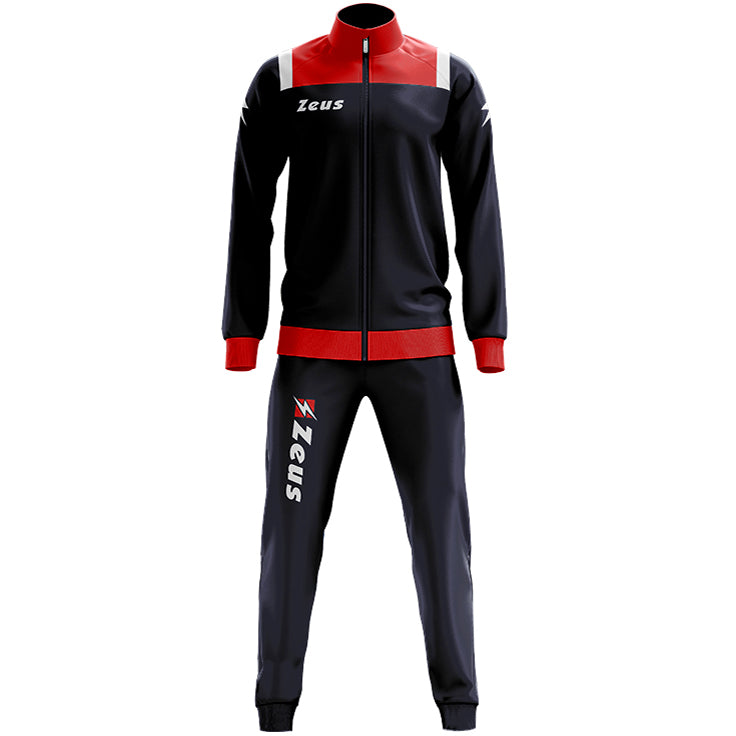 Zeus Tuta Relax Vesuvio Hommes SurvÃªtement Navy Rouge