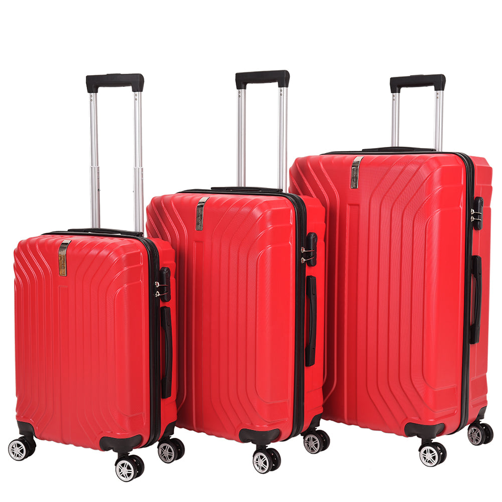 VERTICAL STUDIO "Kittilä" Koffer 3er-Set 20" 24" 28" rot