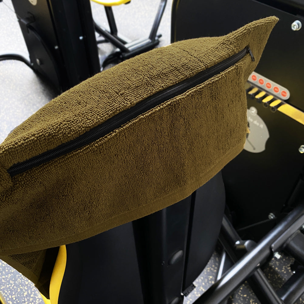 JELEX "100FIT" Serviette de fitness avec une poche zippÃ©e vert armÃ©e