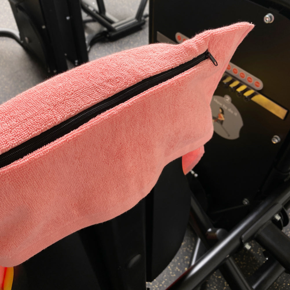 JELEX "100FIT" Serviette de fitness avec une poche zippÃ©e rose