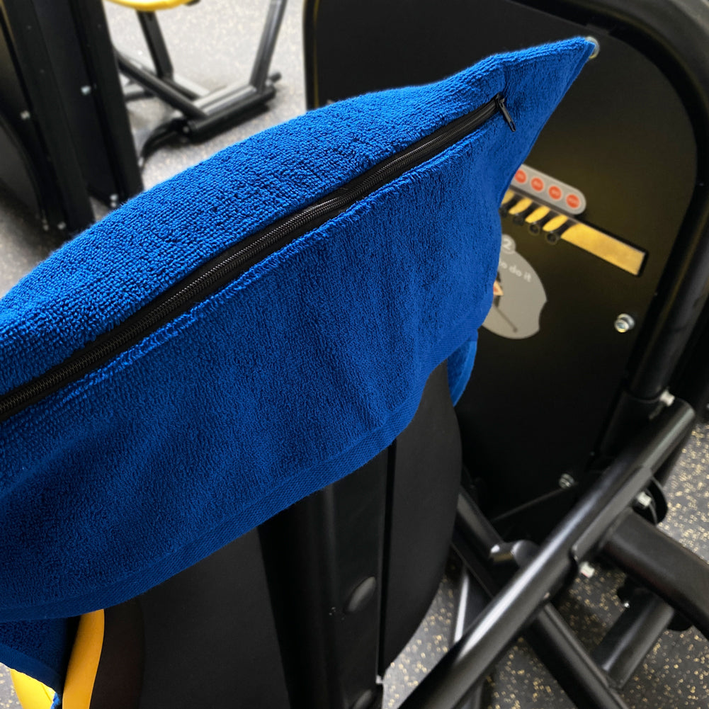 JELEX "100FIT" Serviette de fitness avec une poche zippÃ©e bleu roi