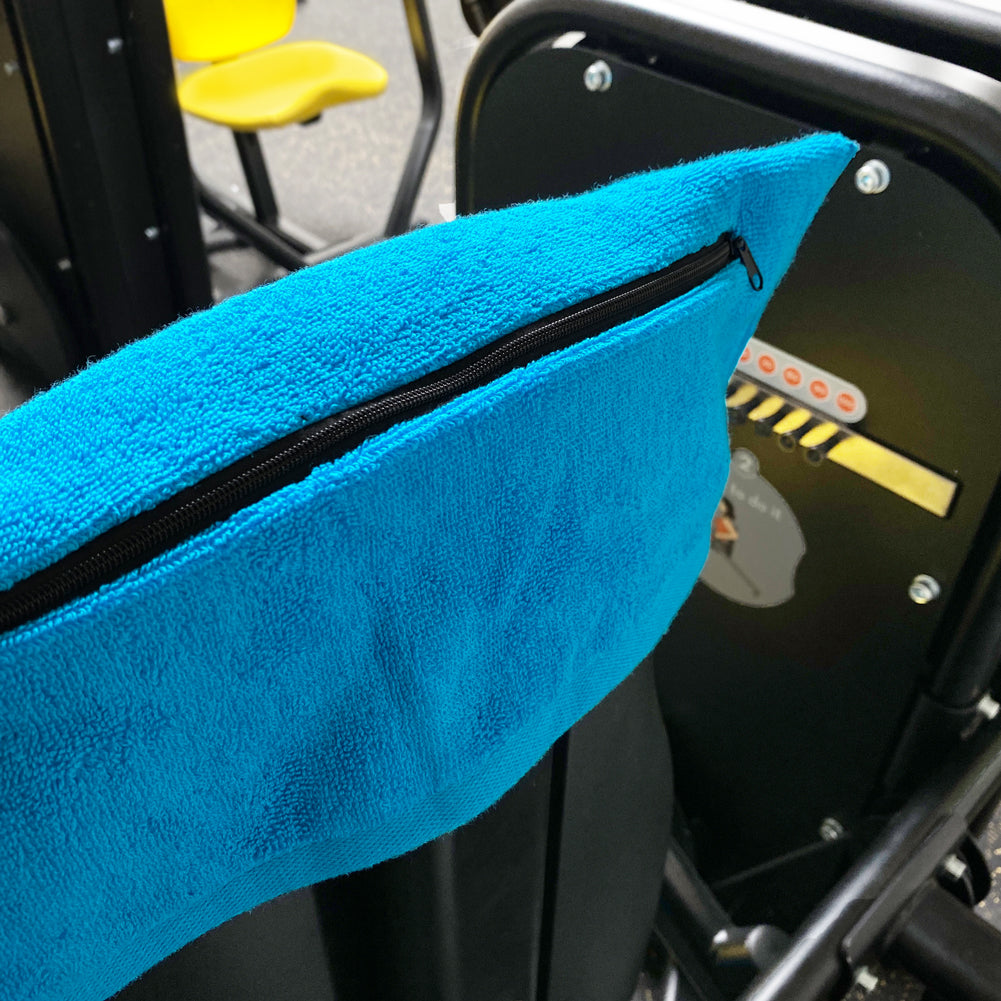 JELEX "100FIT" Serviette de fitness avec une poche zippÃ©e turquoise